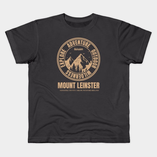 Ireland Hiking, Mount Leinster Mountain Hike Kids T-Shirt by Eire